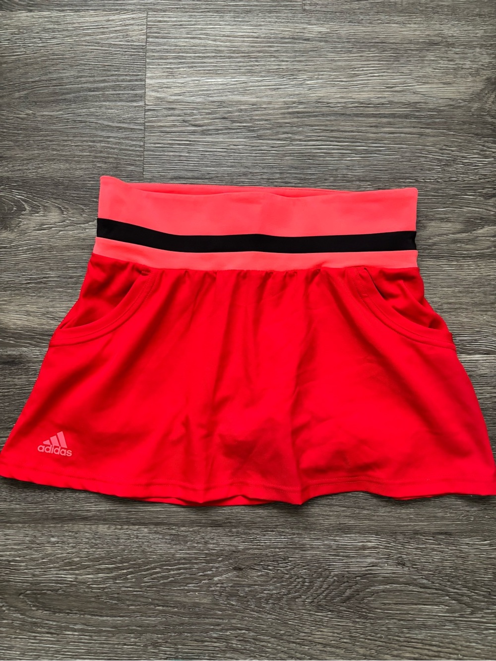 adidas Red and Pink Climalite Athletic Skort